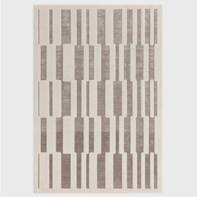 Barker and Stonehouse Canyon Block 120x170cm Rug Natural/Ivory, Square, Neutral Polyester | Barker & Stonehouse