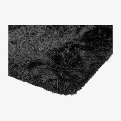 Barker and Stonehouse Plush Hand Woven Rug, Black