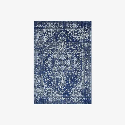 Barker and Stonehouse Medallion Navy 120x170cm Rug, Square | W120cm | Barker & Stonehouse