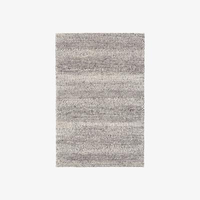 Barker and Stonehouse Flori Grey Marl Stripe 160x230cm Rug, Square | W160cm | Barker & Stonehouse