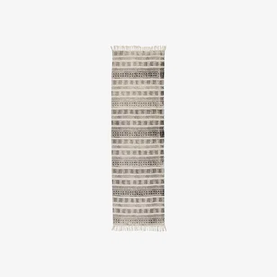 Barker and Stonehouse Patterned Runner, White and Black