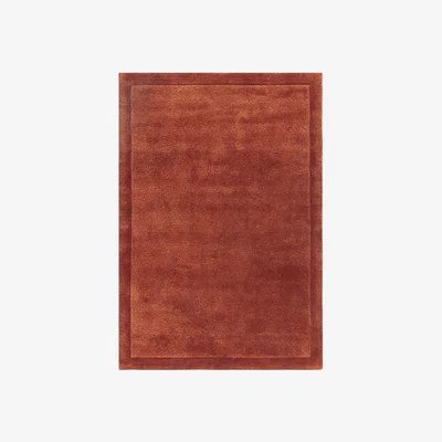 Barker and Stonehouse Solan 160X230cm Rug Rust, Square, Orange | Barker & Stonehouse