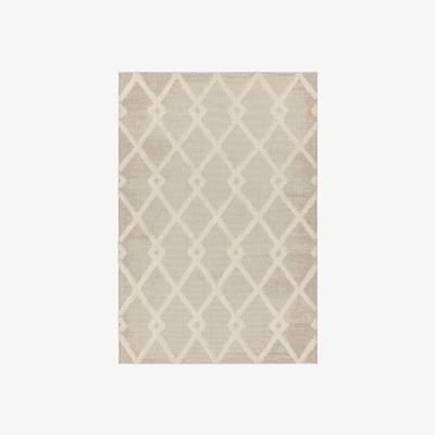 Barker and Stonehouse Tate Diamond Rug, Beige and Cream