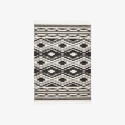 Barker and Stonehouse Tangier Rug, Black and White