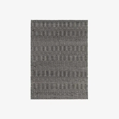 Barker and Stonehouse Twine Cotton and Wool Rug, Black