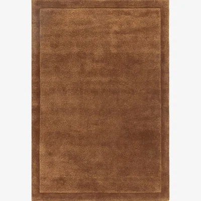 Barker and Stonehouse Aurelis Rust 160x230cm Rug, Square, Brown Wool Blend | Barker & Stonehouse