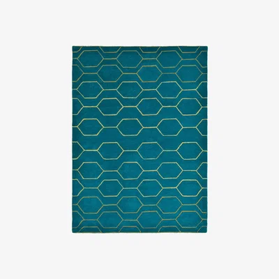 Barker and Stonehouse Deco Teal 170x240Cm Rug, Square | W170cm | Barker & Stonehouse