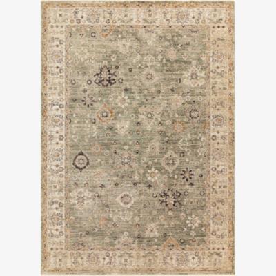 Barker and Stonehouse Elaris Ornate Green 120x160cm Rug, Square Polyester | Barker & Stonehouse
