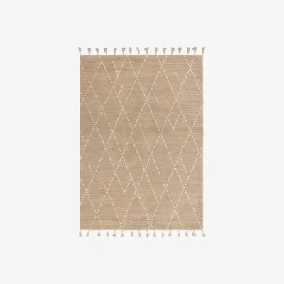 Barker and Stonehouse Ayra 120X170Cm Rug Sand/Cream, Square | W120cm | Barker & Stonehouse