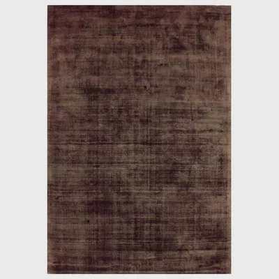Barker and Stonehouse TYDE 160X230CM RUG CHOCOLATE, Square, Brown Viscose | Barker & Stonehouse