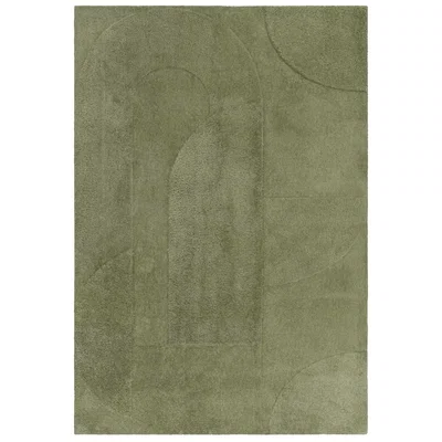 Barker and Stonehouse ILLUSION 120X170CM GREEN RUG, Square Polyester | Barker & Stonehouse