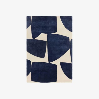 Barker and Stonehouse Trallo Blue 120x170cm Rug, Square | Barker & Stonehouse