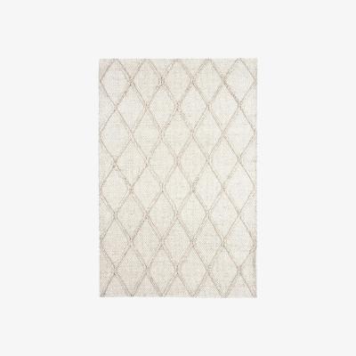 Barker and Stonehouse Flori Diamond Cream 160x230cm Rug, Square | W160cm | Barker & Stonehouse