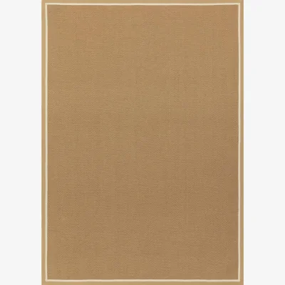 Barker and Stonehouse Herringford Border Linen Cream 240X340Cm Rug, Square Fabric | Barker & Stonehouse
