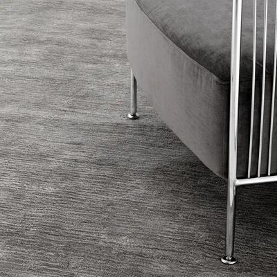 Barker and Stonehouse Eichholtz Liam Carpet Grey Viscose Linen 300x400cm Rug, Square | Barker & Stonehouse