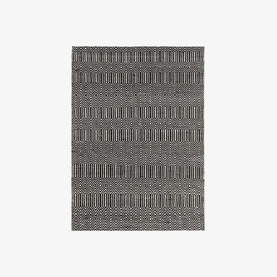 Barker and Stonehouse Twine 160x230Cm Rug Black, Square | W160cm | Barker & Stonehouse
