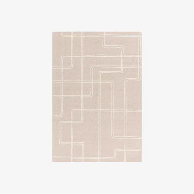 Barker and Stonehouse AYLA 160X230CM SAND RUG, Square, Neutral 100% Wool | Barker & Stonehouse
