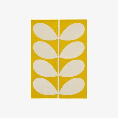Barker and Stonehouse Orla Kiely Yellow Stem 160x230cm Rug, Square | Orla Kiely