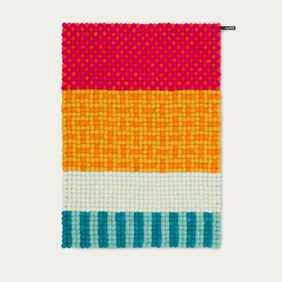 Bombinate.com Kerala 1 Felt Ball Rug