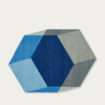 Bombinate.com Darkblue Iso Hexagon Rug