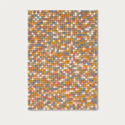 Bombinate.com Felt Ball Rug Liese Square