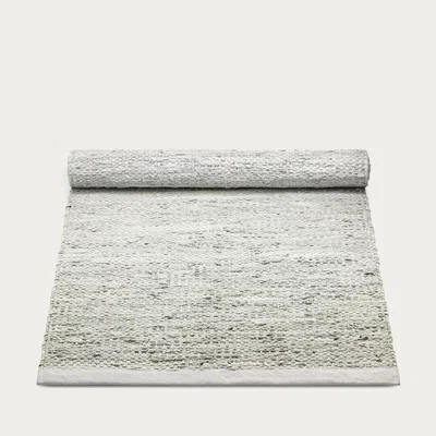 Bombinate.com Limestone Leather Rug