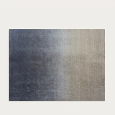 Bombinate.com Beige/Grey Alfombra Hand Knotted Degrade