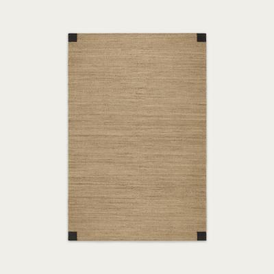 Bombinate.com Black Jute Corner Rug