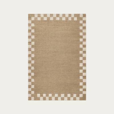 Bombinate.com Cream Jute Border Rug