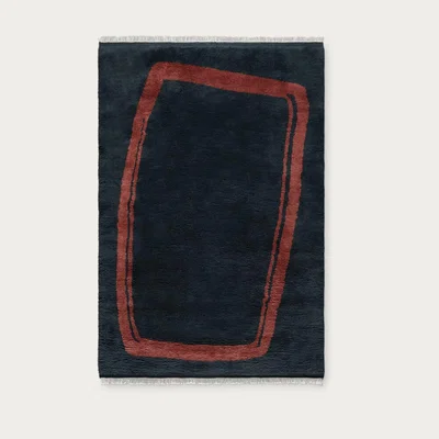 Bombinate.com Dark Blue Simple Object 11 Rug