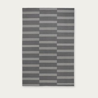 Bombinate.com Gray/Cream Stripes Rug