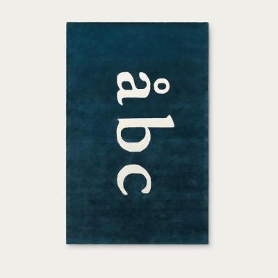 Bombinate.com Teal/Cream ÅBC Rug