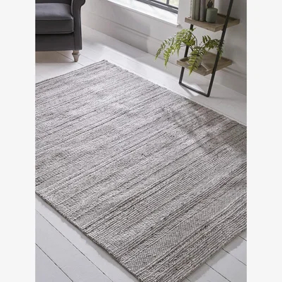 Cox and Cox Flora Knit Rug - Slate