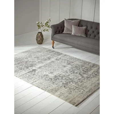 Cox and Cox Dahlia Rug - Grey