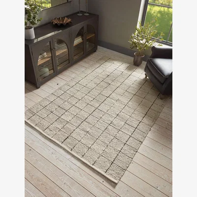 Cox and Cox Thani Rug - Charcoal