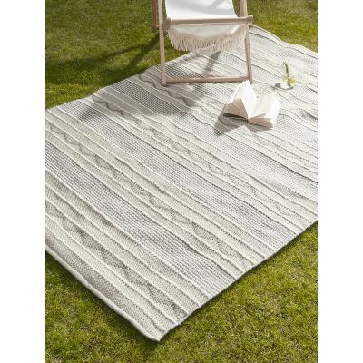 Cox and Cox NEW Indoor Outdoor Textured Stripe Rug