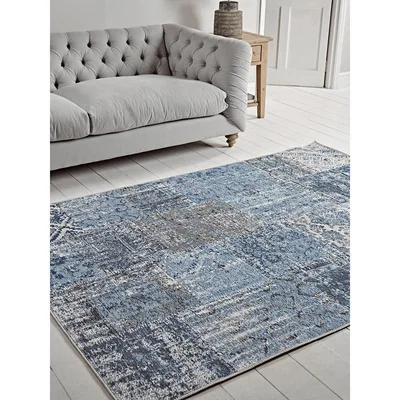 Cox and Cox Carla Rug - Blue