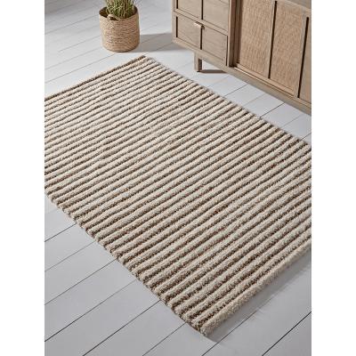 Cox and Cox Natural Striped Jute Rug