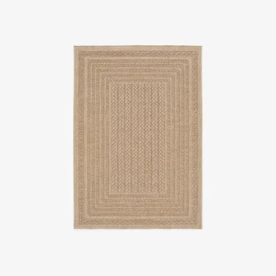 Cuckooland Maze Rattan Alfresco Indoor Outdoor Rug in Oatmeal