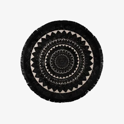 Cuckooland Dutchbone Nelson Rug - Pure Black