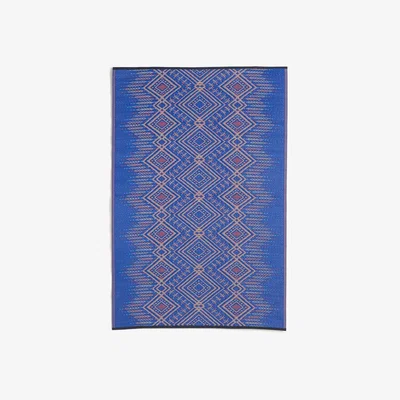 Cuckooland Fab Hab Jodhpur Outdoor Rug in Blue - 150cm x 240cm