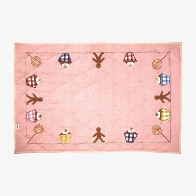 Cuckooland Gingerbread Cottage Large Floor Quilt by Win Green