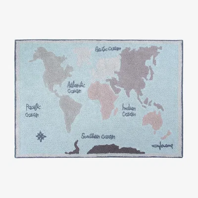 Cuckooland Lorena Canals Kids Washable Vintage Map Rug