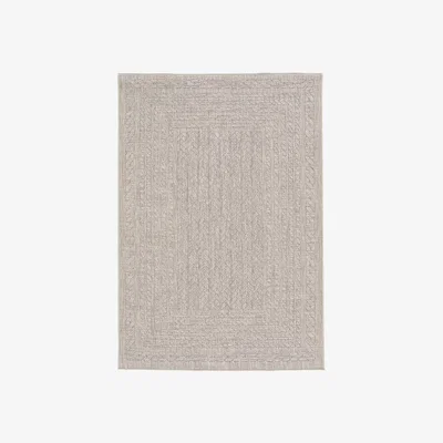Cuckooland Maze Rattan Alfresco Indoor Outdoor Rug in Silver - 200cm x 290cm