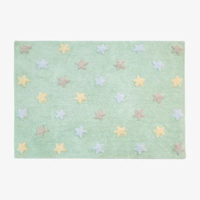 Cuckooland Lorena Canals Tricolour Stars Washable Kids Rug -