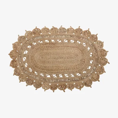 Cuckooland Bloomingville Natural Oval Jute Rug