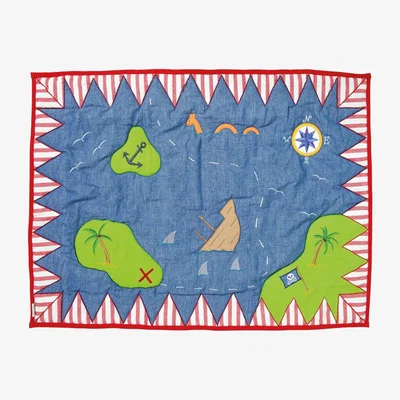 Cuckooland Pirate Shack Floor Quilt by Win Green - Large