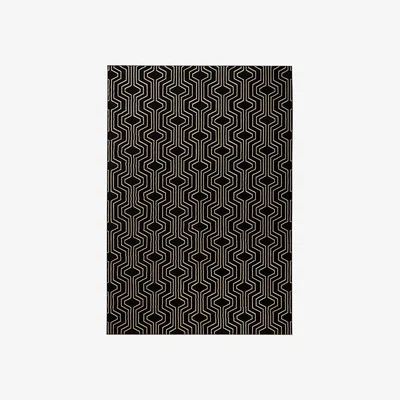 Cuckooland Bold Monkey Swinging Lines Rug 160 x 230cm - Black