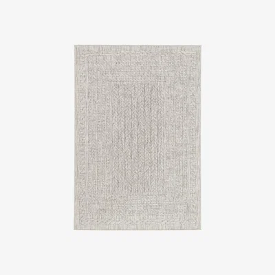 Cuckooland Maze Rattan Alfresco Indoor Outdoor Rug in Grey - 160cm x 230cm