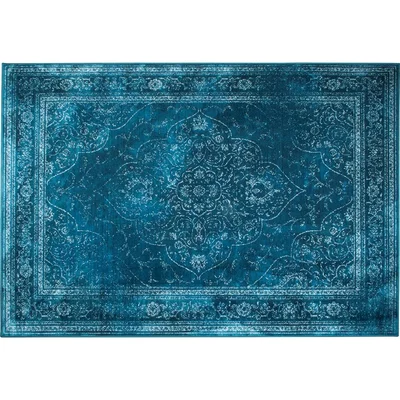 Cuckooland Dutchbone Rugged Persian Style Carpet in Ocean Large